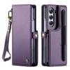 Custodia per Samsung Galaxy Z Fold 6 con Slot Portapenna, Custodia Portafoglio Blocco RFID per Galaxy Z Fold 6 con Cinturino da Polso