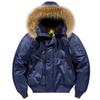 Fur Collar Hooded  Coat Military Fur Hood Warm Tactical Bomber Jackets Warm Windproof Flight Pilot Jacket Thickened Air Force Jacket for Men
