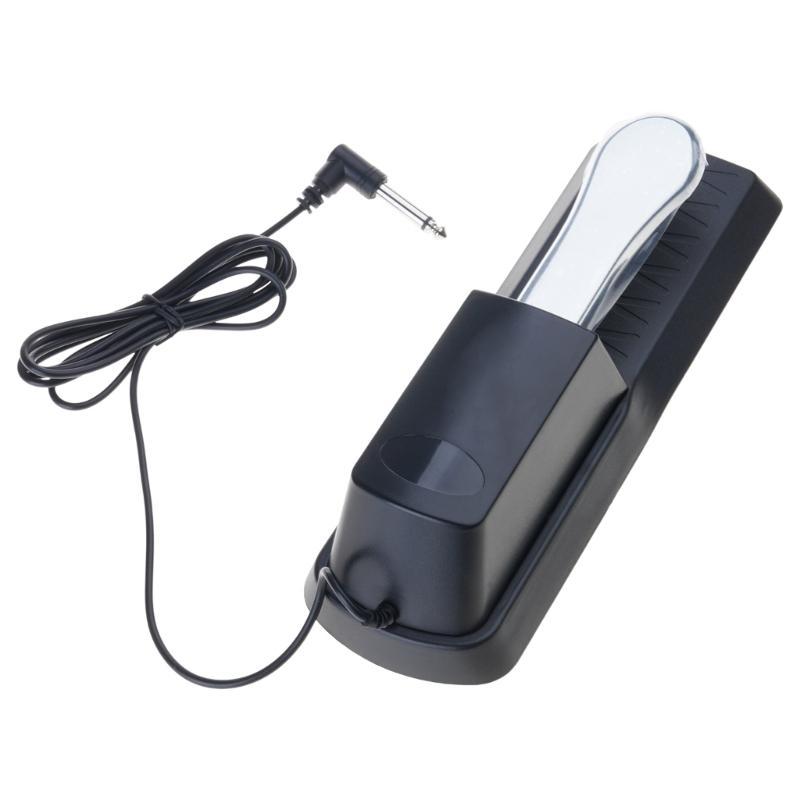 Piano Sustain Pedal Damper Pedal Polarity Switch Sustain Pedal Foot Switch 6.35mm Plug for Digital Piano MIDI Keyboard