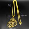 Women Hug Cat Pendant Necklace For Men Stainless Steel Gold Silver Color Hollow Kitty Female Love Pet Peace Chain Jewelry