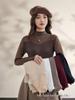 New Style Embroidered Mesh Lace Base Layer Shirt - Women's Slim Fit, Long Sleeve, Spring/Autumn Fashion Top