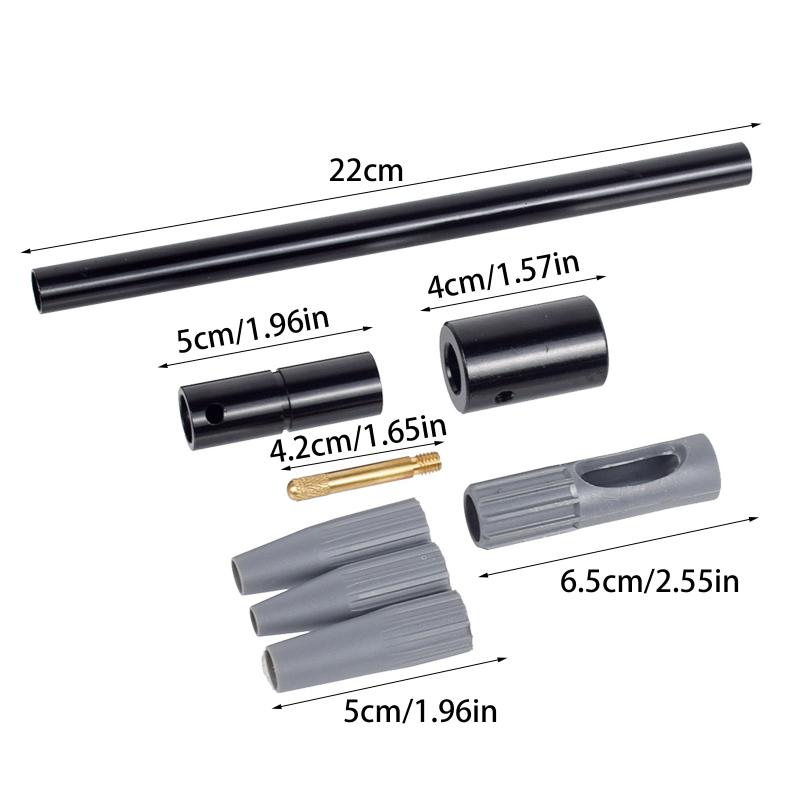 1Set Tactical Universal 17Cal .22Cal .30Cal Gun Bore Guide Cleaning Rifle Brush Clean Kit Hunting Accessories