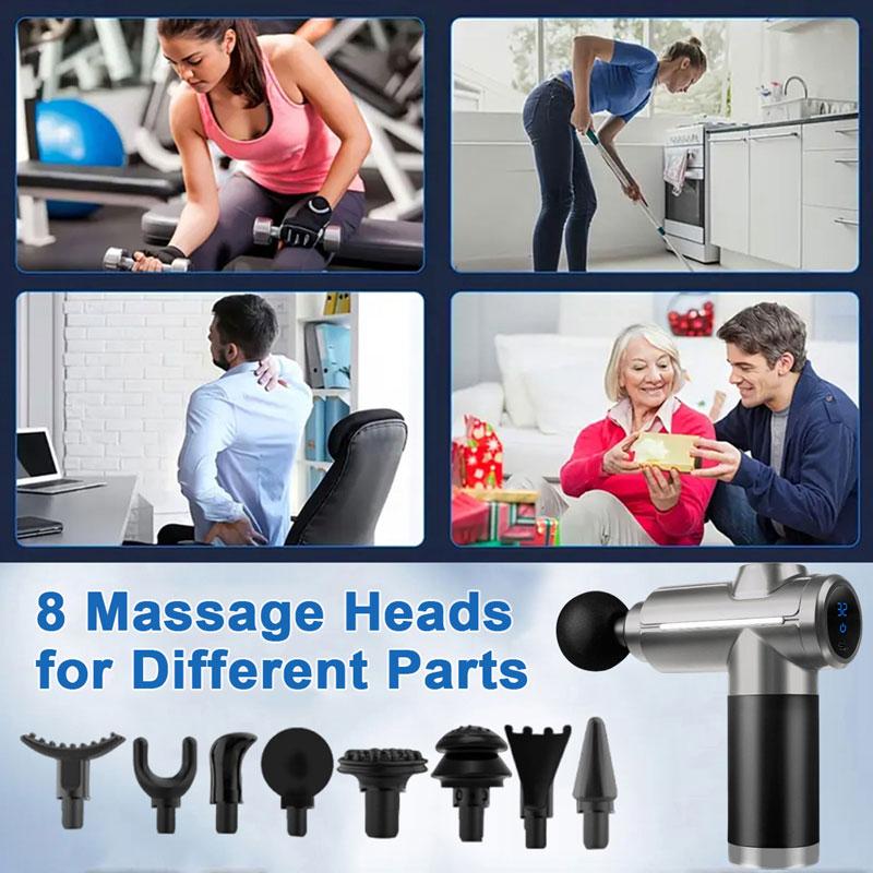 Professional Gun Fascia High Frequency Vibration Deep Muscle Tissue Massage Gun Relaxing Body MassagingTool After Exercise Fitness
