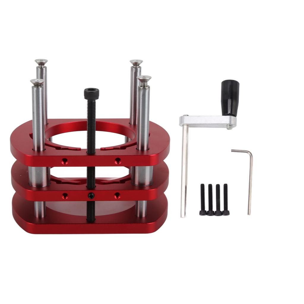 Router Lift Base Aluminum Alloy Router Table Saw Insert Plate Lifting System Base Kit for Small