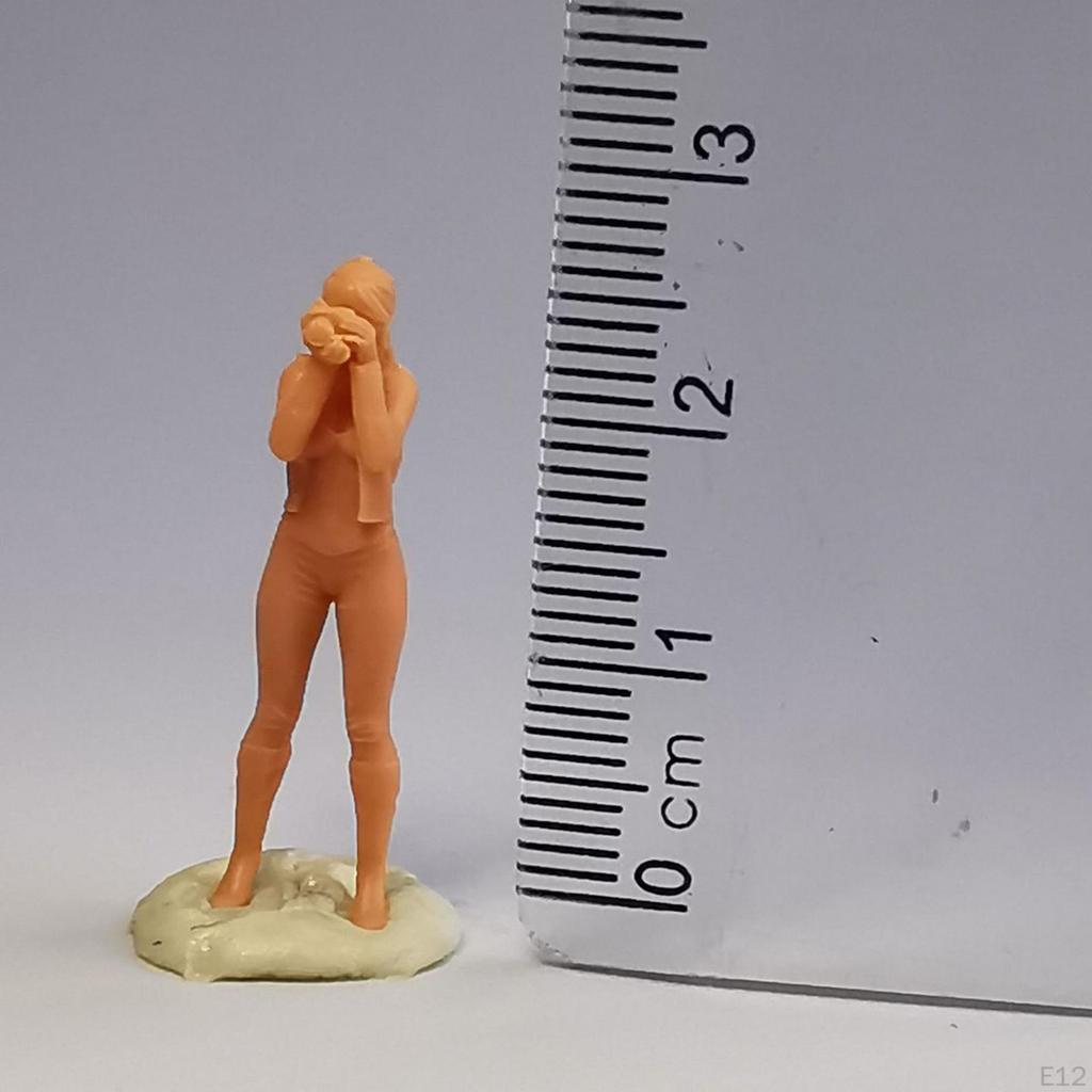 1:64 Mini Figures Woman Character Scene Model DIY Building Kits S Scale