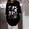 Japanischer Anime Jujutsu Kaisen Satoru Gojo Geto Suguru Grafik-T-Shirt Harajuku Manga Rundhals Kurzarm Baumwolle Lässig Streetwear Oberteile für Männer Frauen