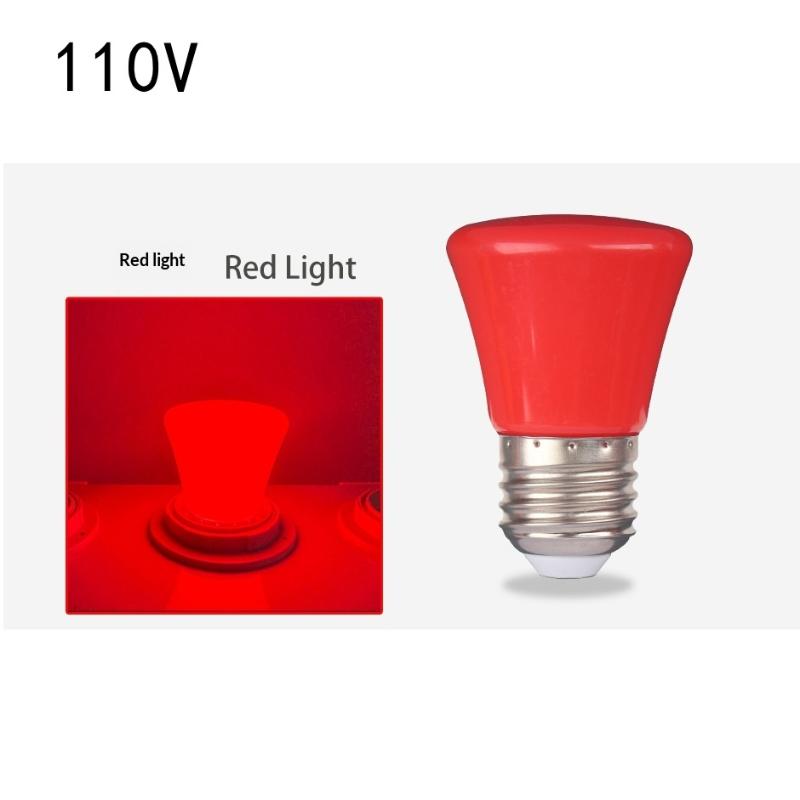 2W E27 Led Bulb Red Blue Green Pink Yellow White 8-Light-Colors 360/Beam Colofrful Decorative Light Ac220V 240V Energy Saving