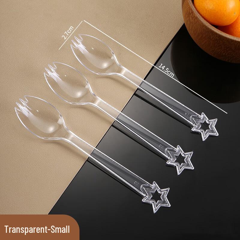 Disposable Star Dessert Fork Spoons