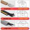 PVC Flexible Rubber Cable Protection Trough, Pressure-resistant Cable Tray, Rubber Strip Trunking for Electrical Wire Storage