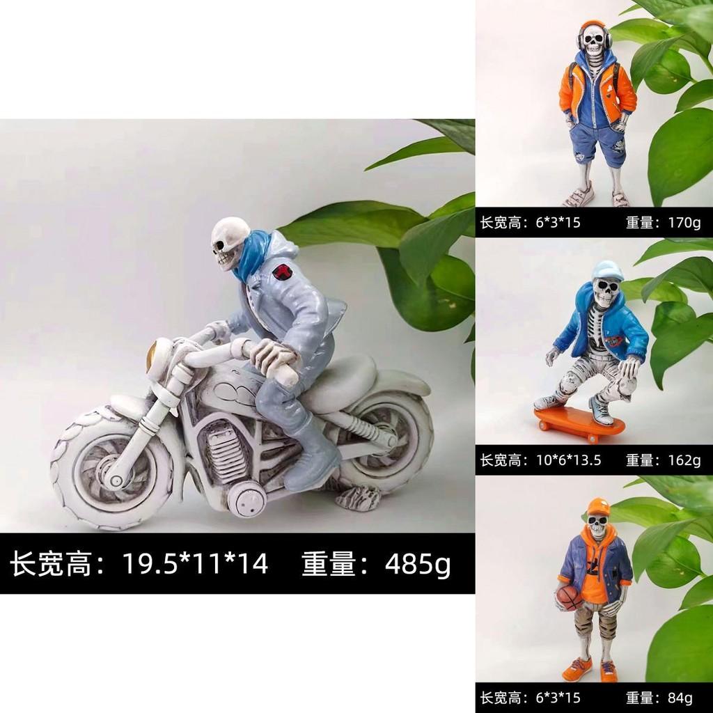 Unique Resin Skeleton Figurine Halloween Home Decor For Garden And Table Display