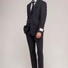 GeosongiO Signature Single Notched Suit Gray ZF3SU324GY