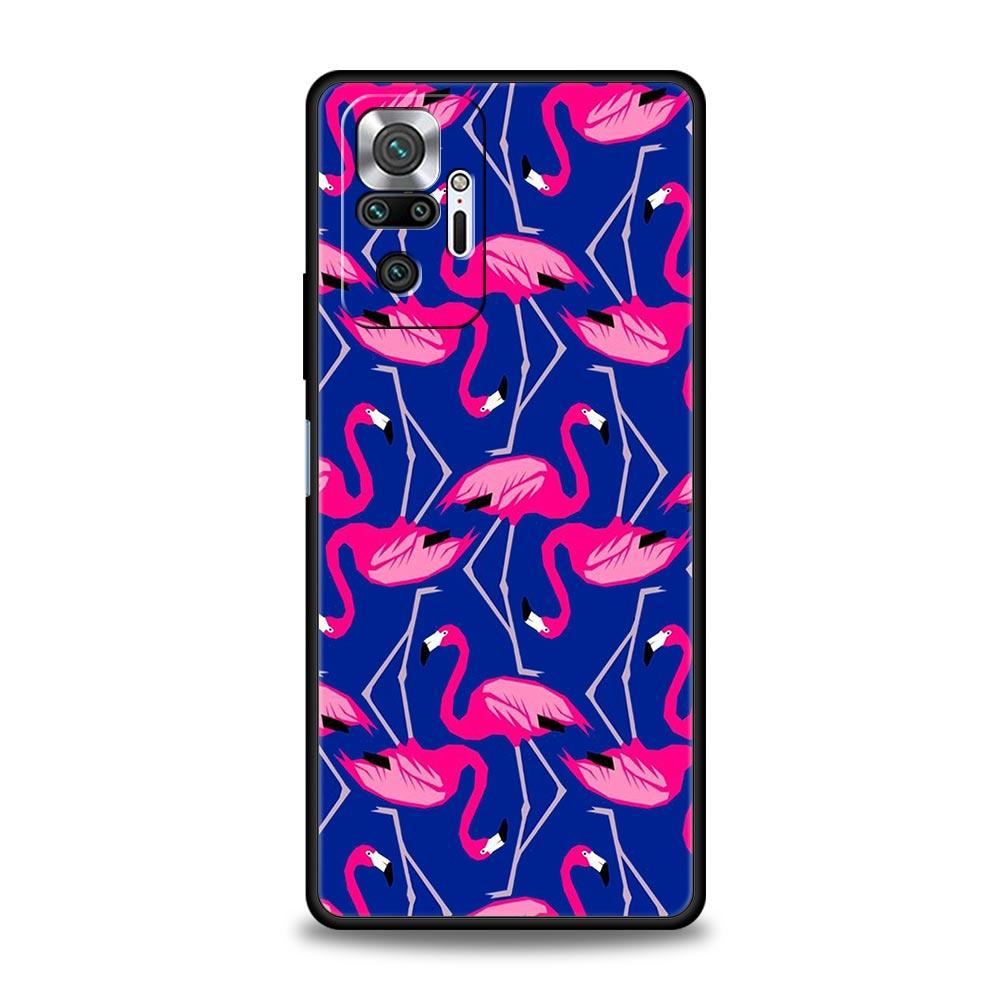 Rosa Roter Flamingo Für Xiaomi Redmi Note 12 Handyhülle 10C 10 11 9 8 Pro Plus 9S 7 8T 9T 9A 8A 9C K50 K40 Gaming Silikonhülle