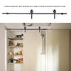 8FT Sliding Barn Door Hardware Roller Track Rail Kit Set for Closet Cabinet