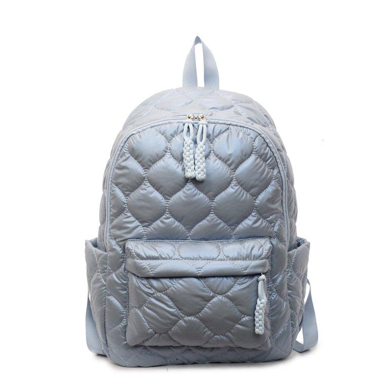 Simple Design Quilted Backpack Casual Daily Backpack for Women Lightweight Classic Style Ideal for School Travel Commute and Fashion Outfits