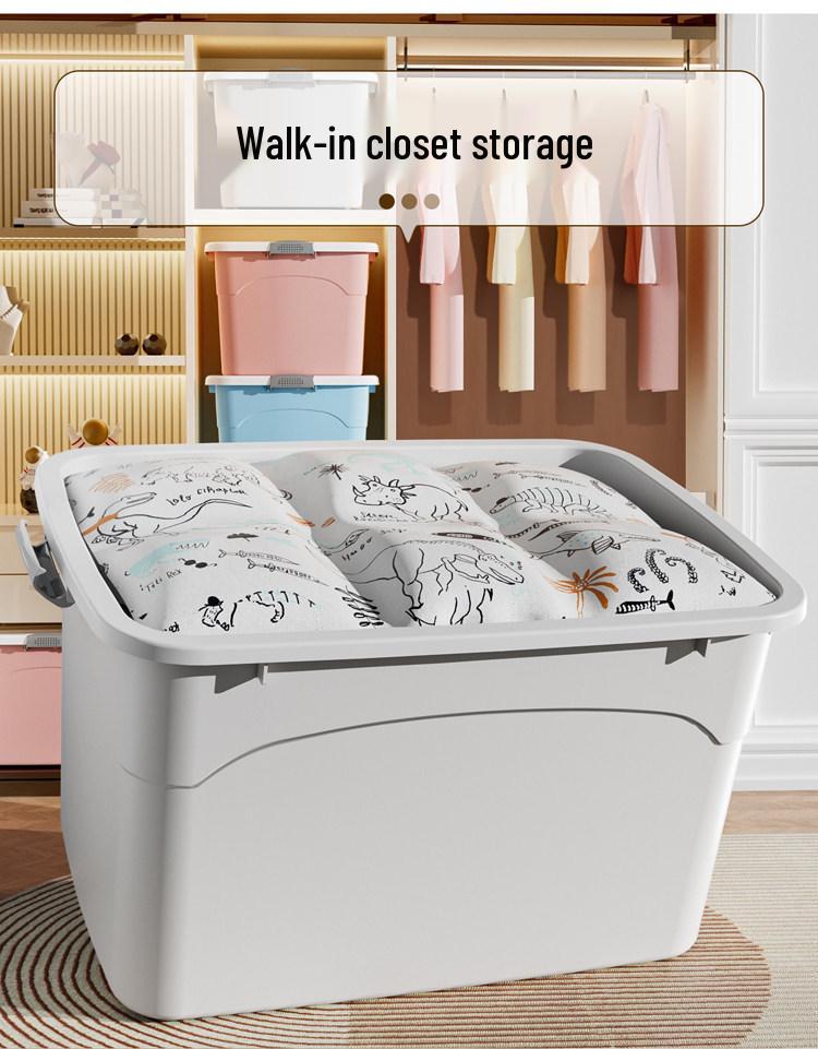 XL Kunststoff-Aufbewahrungsbox - Supergroßer Organizer für Kleidung & Quilts