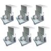 Adjustable Solar Panel Mounts Flexible Panel Clamps Solar Panel End Clamps Premium Aluminum Construction Solar Panel Setup