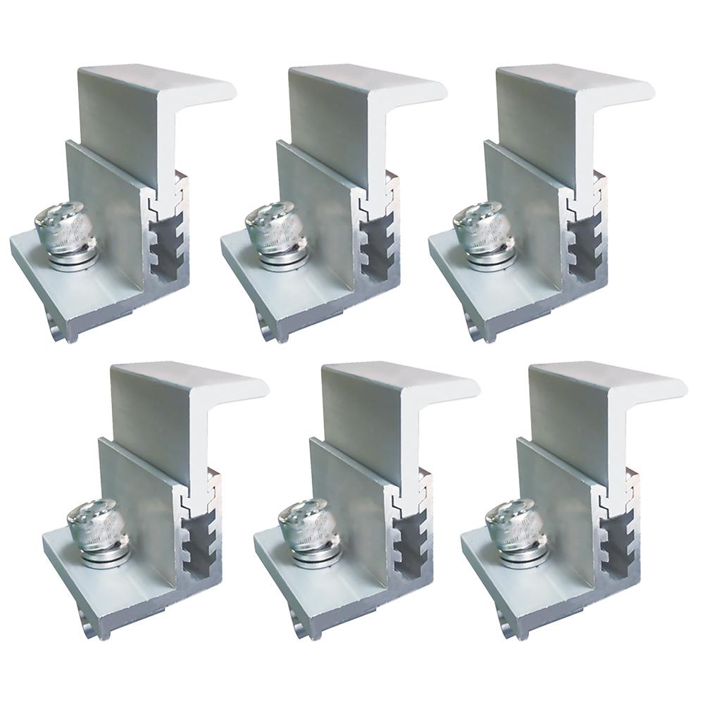 

Adjustable Solar Panel Mounts Flexible Panel Clamps Solar Panel End Clamps Premium Aluminum Construction Solar Panel Setup China Mainland