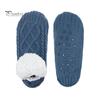 1 Pair Winter Floor Socks Thick Plush Knitted Heat Retention Anti-slip Silicone Sole V-Shaped Ribs Warm Daily Home Wear Bedroom Socks