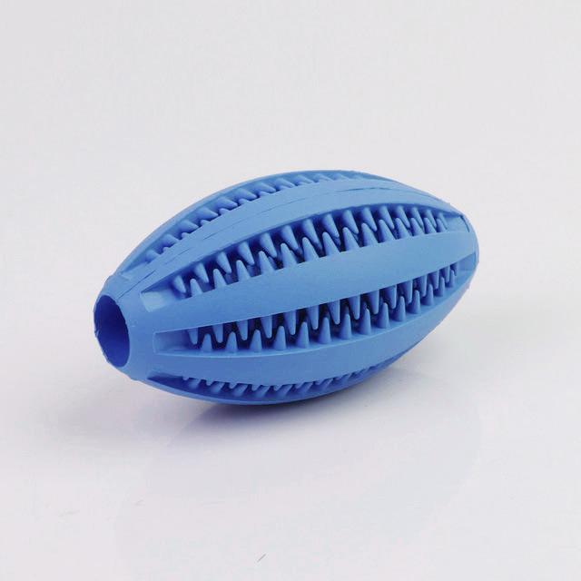 Hunde-Zahnreinigungsspielzeug, Interaktiver Futterausgabeball zum Kauen für Welpen, Langlebiger Gummi-Leckerball für Kleine, Mittlere und Große Hunde