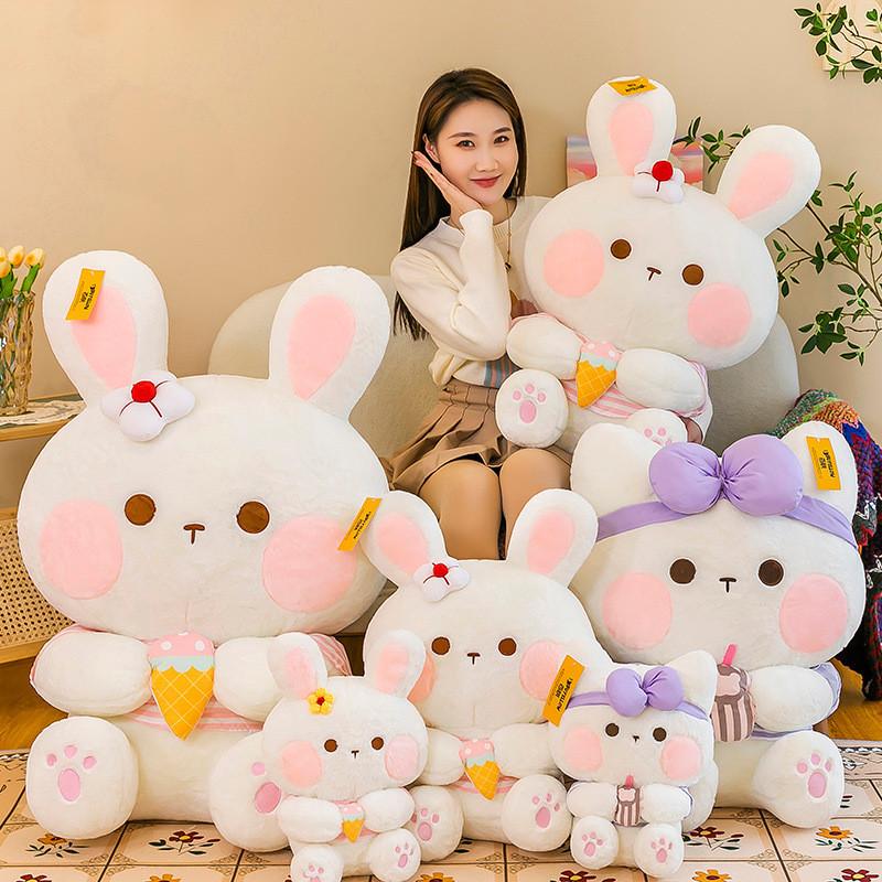 Cute Cartoon Rabbit Animal Plush Toys Lovely Deer Panda Girls Kids Gifts Bedtime