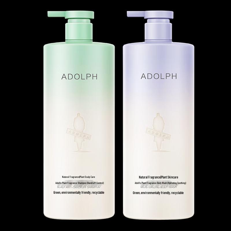 Adolph Natural Fragrance Anti-Dandruff Shampoo & Moisturizing Shower Gel Set