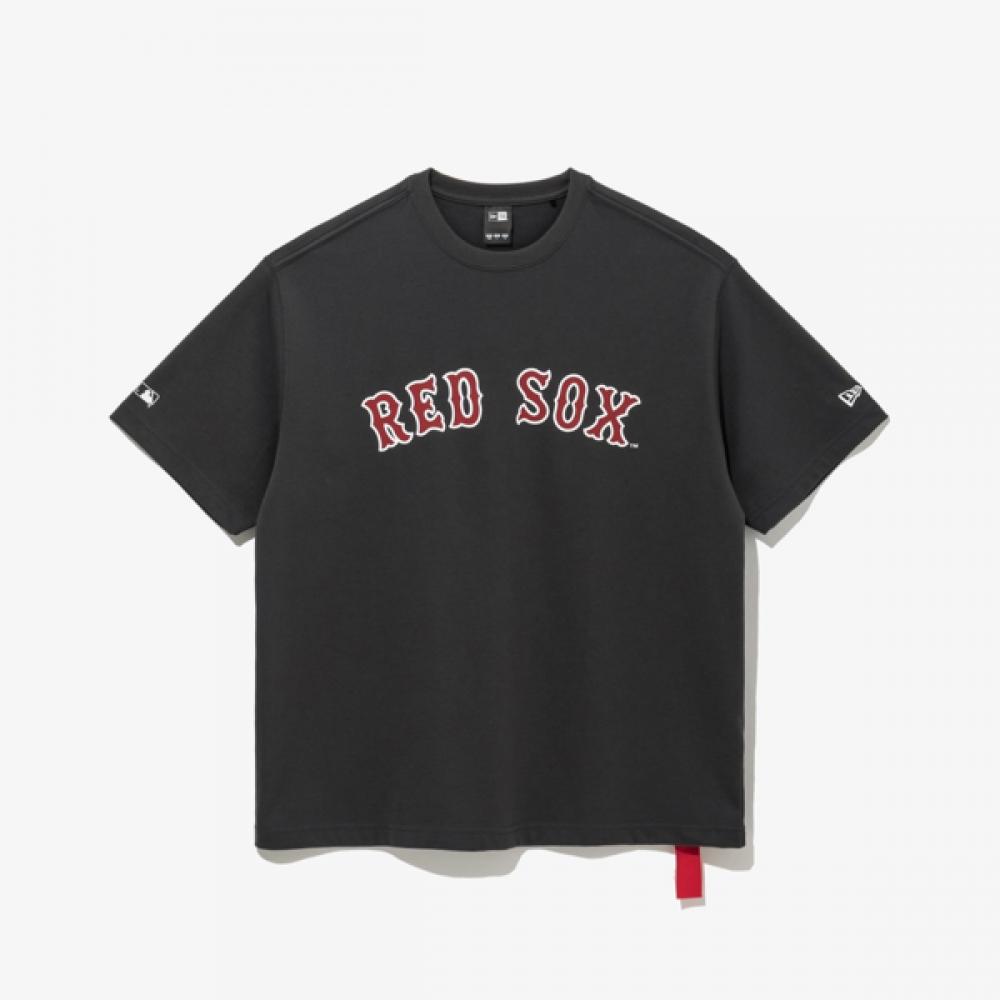 New Era BosTon Red Sox LeTTering Logo T shirT Dark Shadow 14536495 M(95)