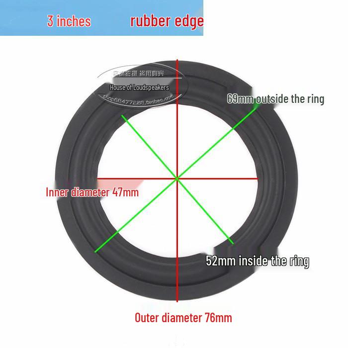 Speaker Rubber Surround Edge Repair Rings: 4-inch to 12-inch
