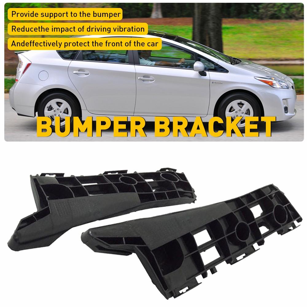 2Pcs Left+Right Bumper Support Bracket Fit For Toyota Prius Base 2010-2015 Prius 2012-2015 Prius Plug-In Base 2012-2015