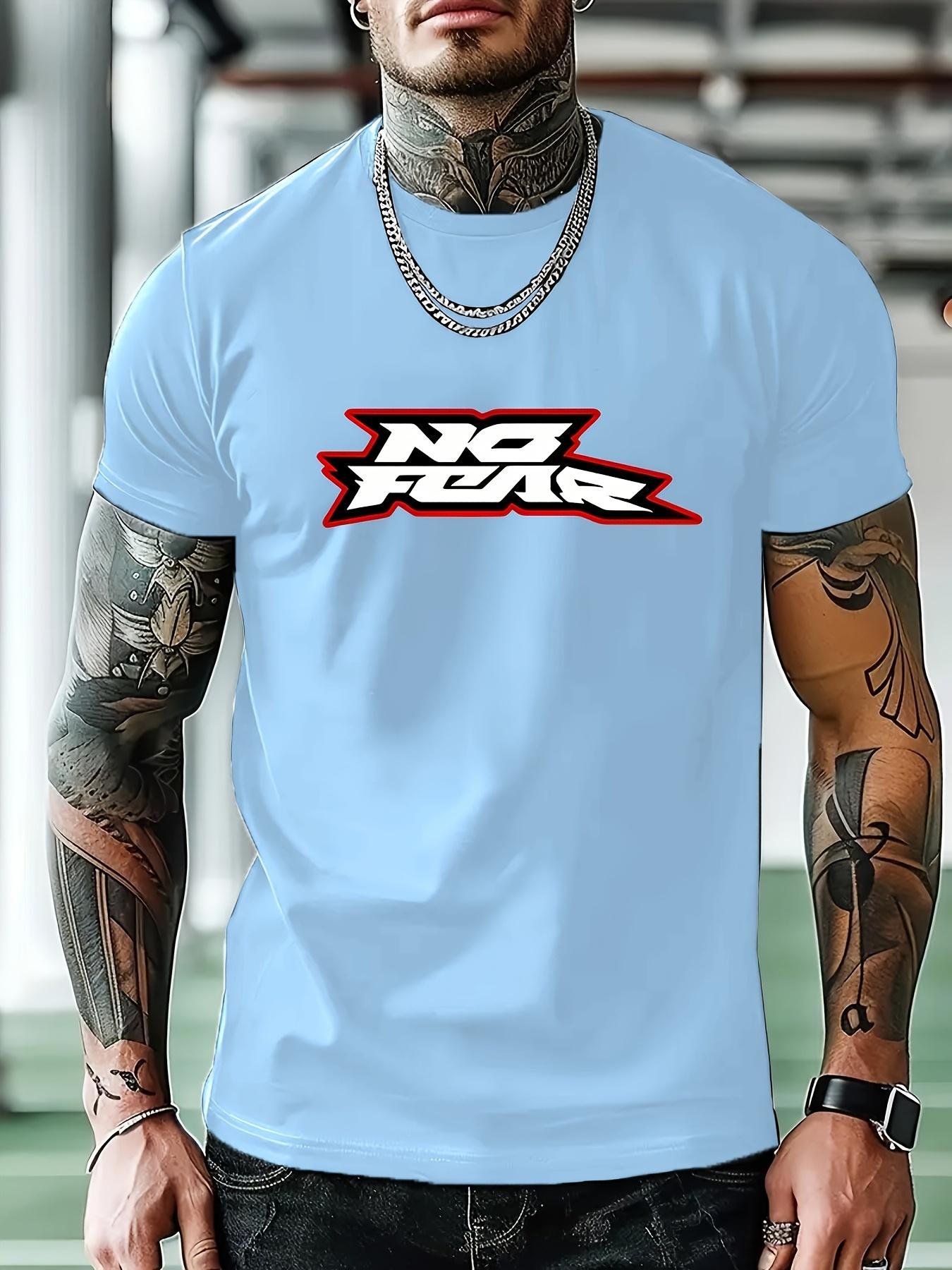 Casual NO FEAR Graphic T-shirt - Short Sleeve L