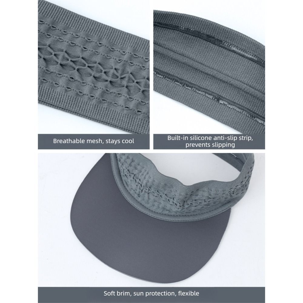 Multicolor Sweat-absorbing Hairband Quick-drying Sports Cap Creative Sunscreen Cap Men Women