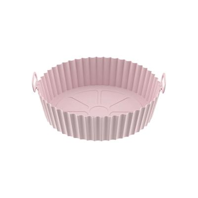 Air Fryer Silicone Pots Reusable Silicone Air Fryer Liner Basket High Temperature Resistance Food