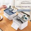 Remote Control Organizer TV Remote Holder For Table Multipurpose Desktop Storage Box Bedroom Living Room Organizer
