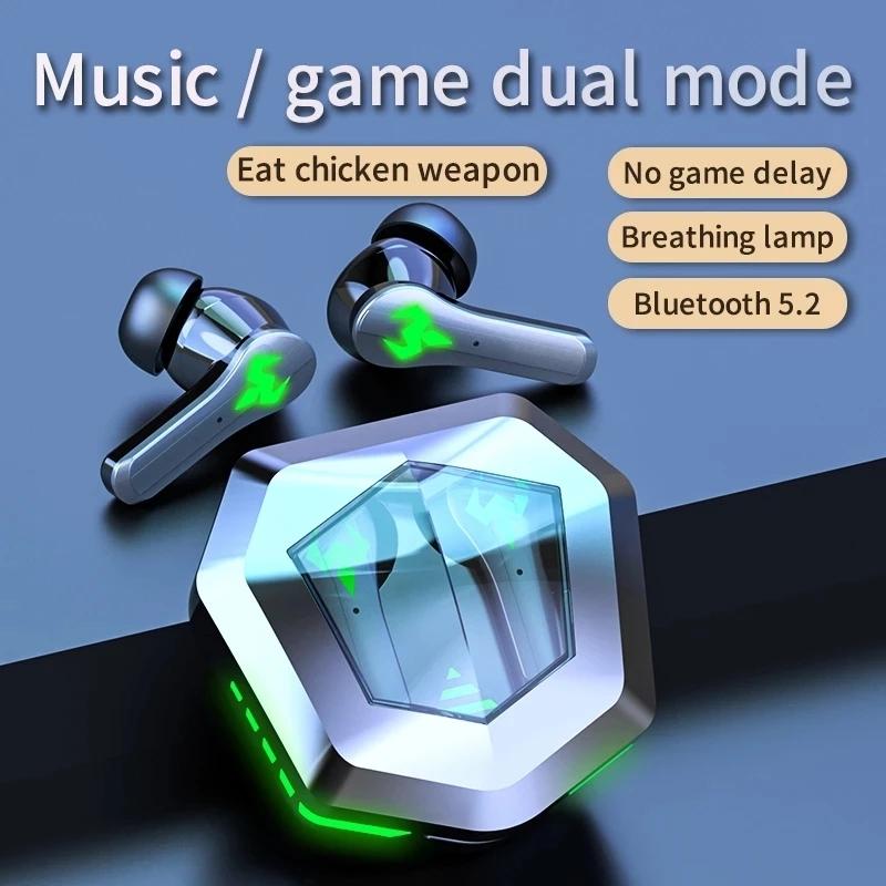 N35 Gaming Headset TWS Wireless Headphones In Ear Bluetooth Earphones Dual Mode Touch Control Stereo Music Earbuds with Mic