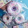 Simulation Doughnut Squeeze Toy Stress Relief Sequin Donut Pinch Sensory Toy Simulated Dessert Fidget Toy Students Office Workers Gift