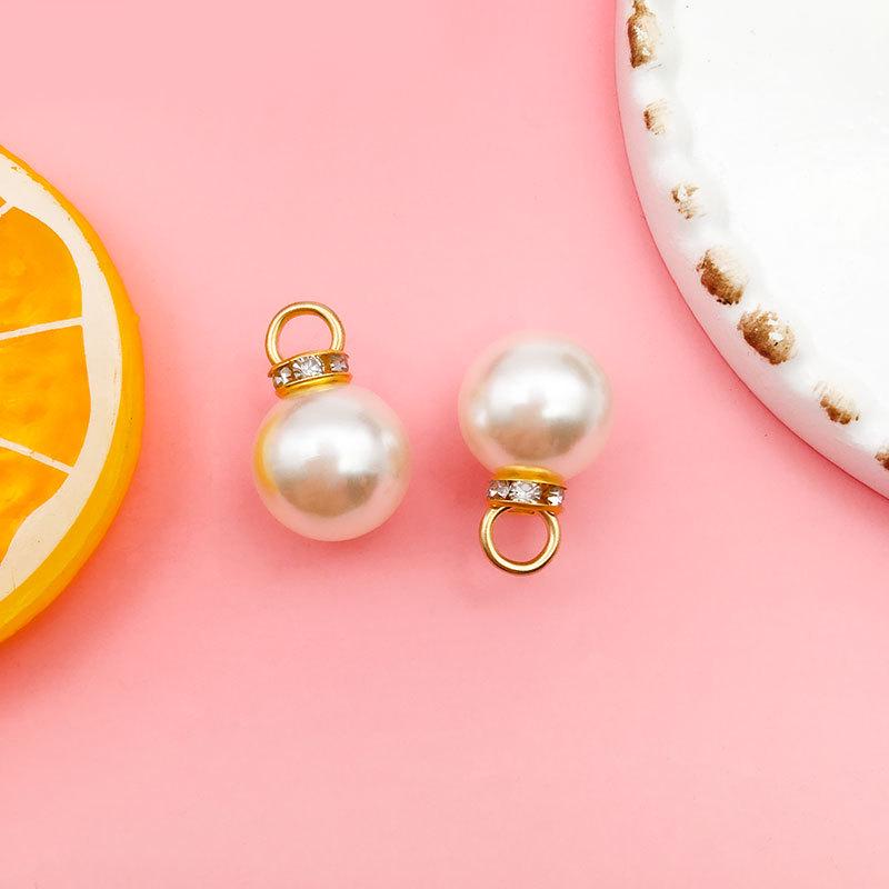 50 KC Gold & White K Dot Diamond Pearl Hair & Clothing Accessories