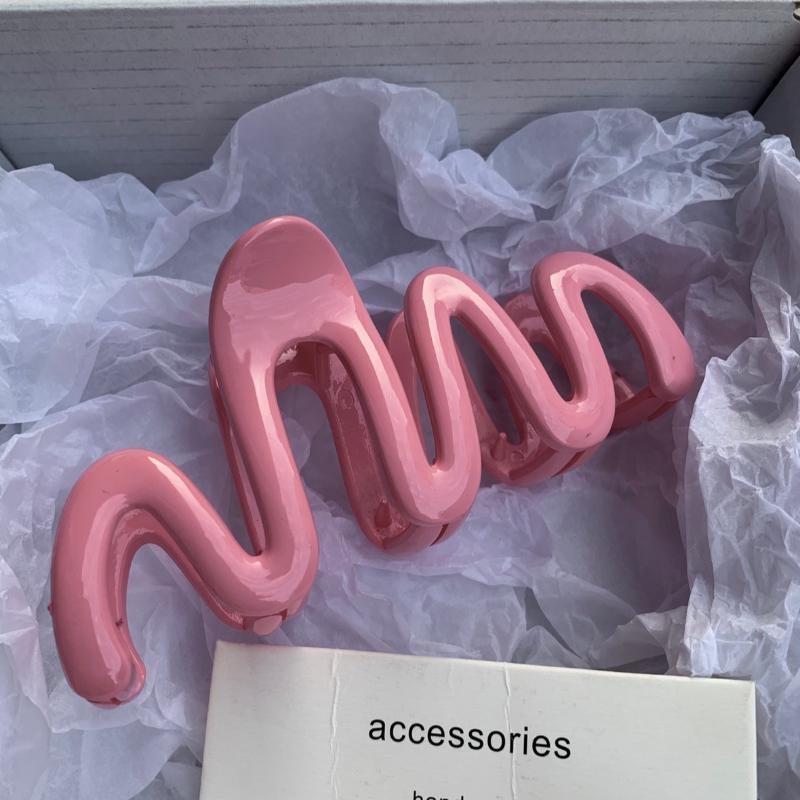 New Colorful Jelly Wave Hair Claw Hairpin Women Girls Fashion Design Korean Sweet Simple Irregular Hair Clip Headwear Hair Accessories