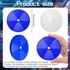 CHENGU 20 Pcs Front Reflector 3 Inch Round Safety Trailer Reflectors With Screws For Fence Gate Posts Mailboxes(Blue)