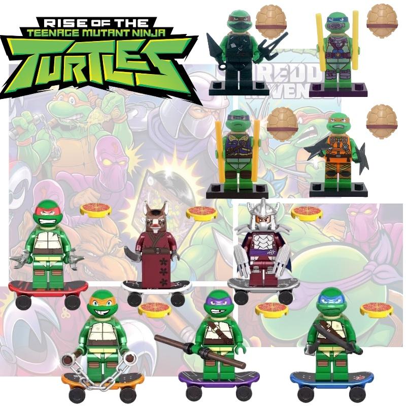 Ksz 723 Ninja Turtles Dafengqi Novelty Miniature Building Blocks Toy Abs Plastic Diy Export Type