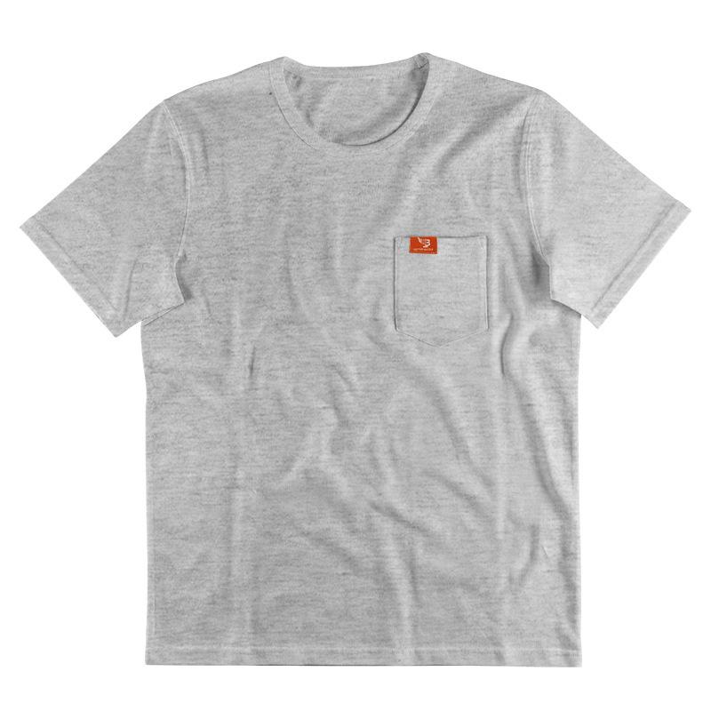 New Men's Large Size Solid Color Round Neck T-shirt Fashionable Casual Pocket Slim Short-sleeved Top