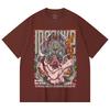 230 Gsm 100% Cotton Demon Slayer V96 Inosuke Print Unisex Heavy Cotton T Shirt