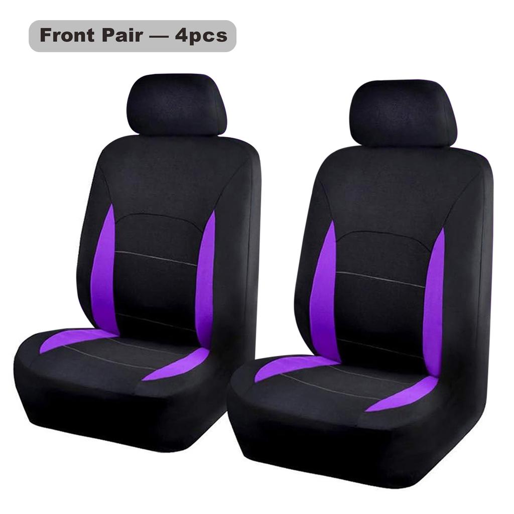 Four Seasons Polyester Fabric 5 Seats Universal Car Seat Cover Full Set