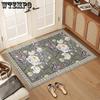 Floral Floor Mat Home Ethnic Style Entrance Door Mat Wear-resistant and Dirt Resistant Floor Mat