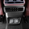 For Genesis GV80 2026 2026 LHD Car Tuning Carbon Fiber Rear Row Vent Frame Cover Trim Accessories