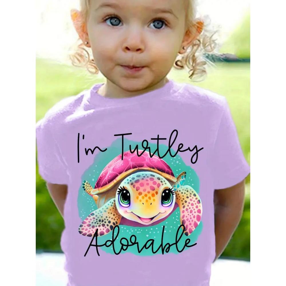 

Модная женская футболка с коротким рукавом, летняя новинка в зарубежном стиле, с милым мультяшным принтом, модный топ с круглым вырезом, свободного кроя 160cm