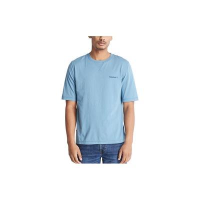 Einfarbiges atmungsaktives Crew-Neck-Kurzarm-T-Shirt mit UV-Schutz für Herren Oberteile Marineblau A68RS-DJ5