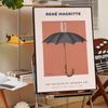 Scandinavian minimalist Rene Magritte surrealist Self-adhesive Art Poster Whitepaper Sticker DIY Room Bar Cafe Wall Decor