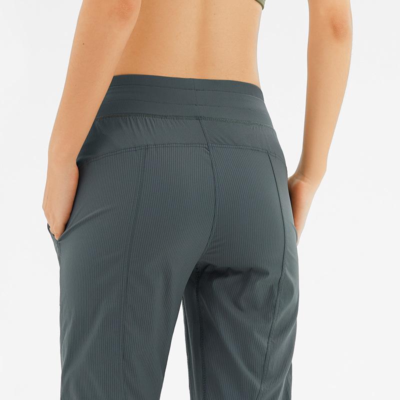 Lulu Damen Leichte Schnelltrocknende Fitnesshose mit Geradem Bein