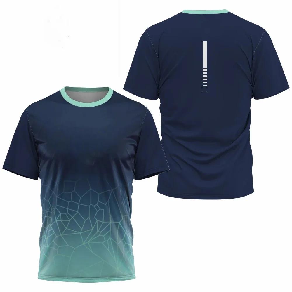 Popular Fitness Running T-shirt Men's Summer Quick Drying Breathable Short Sleeved Round Neck Top Outdoor Casual Sports Pullover