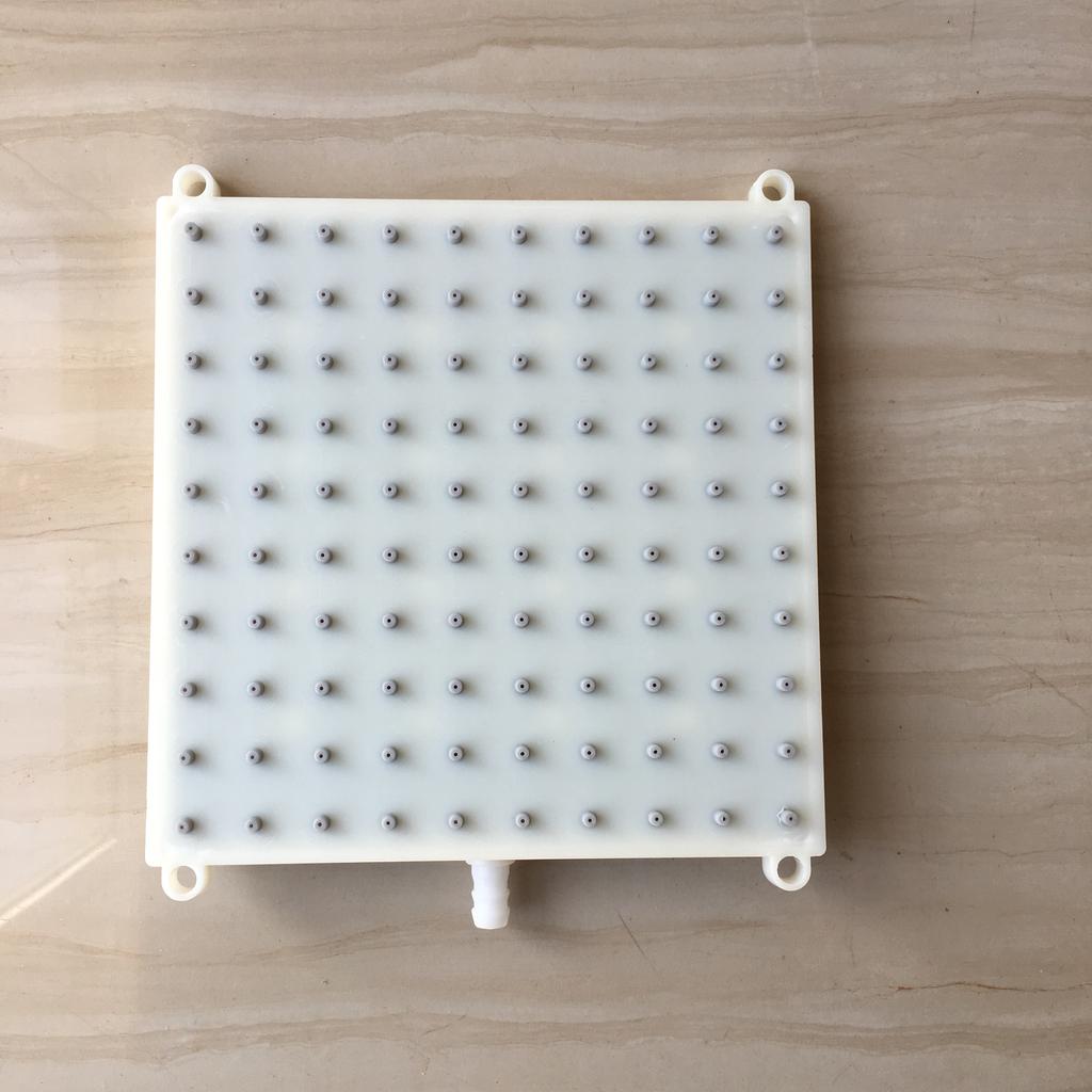 MTTUZK  Square Shower intubation type interface 182mm*182mm Shower head 10 * 10 holes Top Spray Shower Head Accessorie