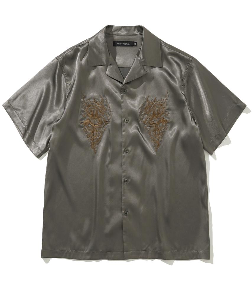 NOT4NERD Wrapped Snake Bowling Half Shirt - Khaki